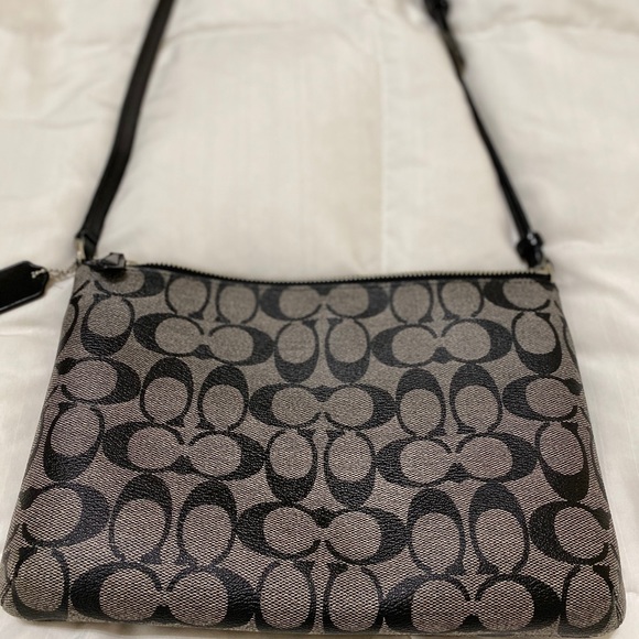 SOLD Coach Peyton black monogram crossbody bag - Picture 4 of 8